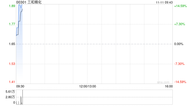 三和精化授出合共883.53万股奖励股份